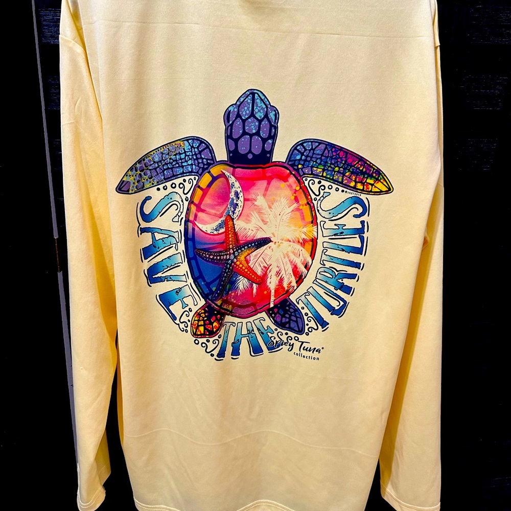 Spicy tuna beach cover up sea turtle